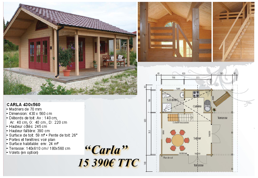 Chalet de loisir en bois
