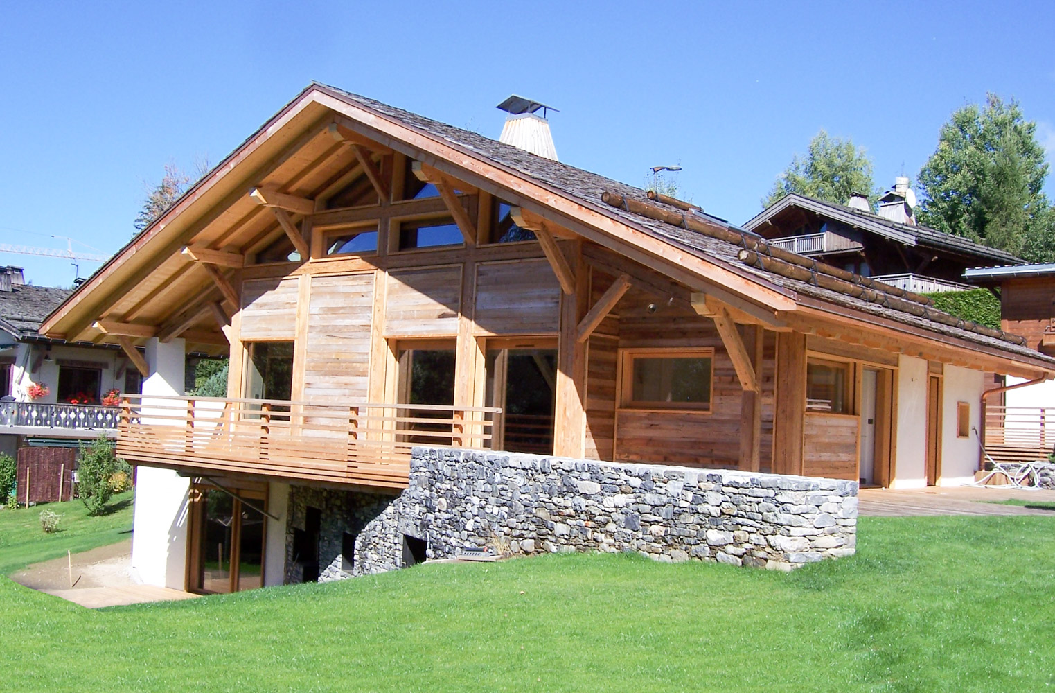 Charpente chalet bois