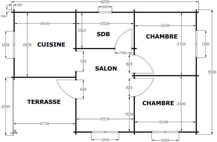 Chalet de 40m2