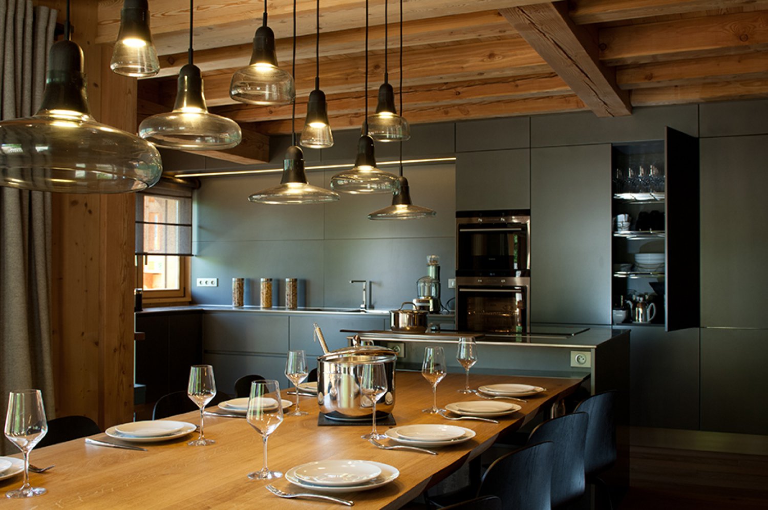 Cuisine chalet bois