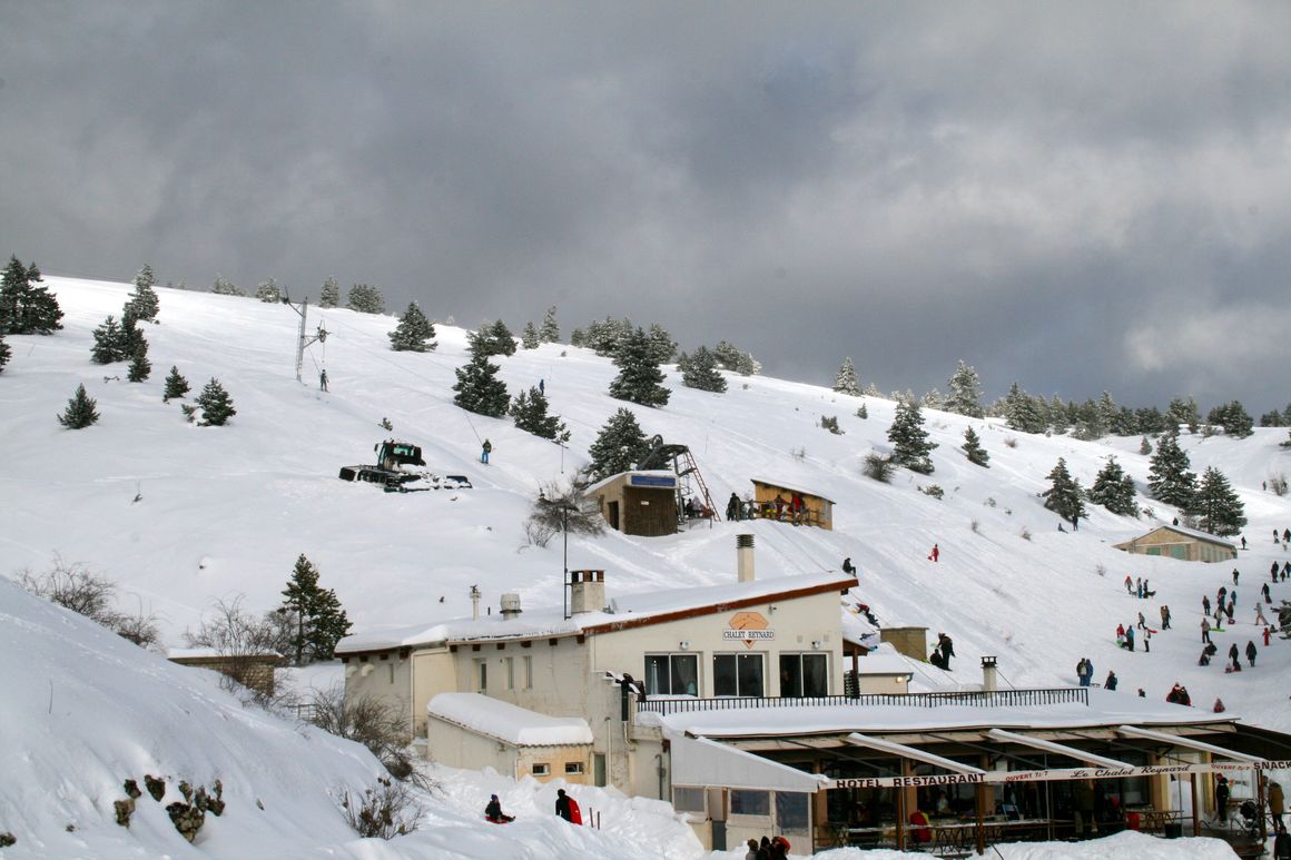 Neige mont ventoux chalet reynard