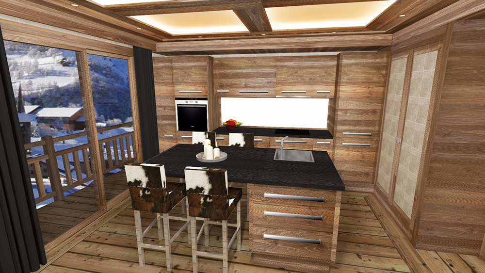 Decoration chalet cuisine