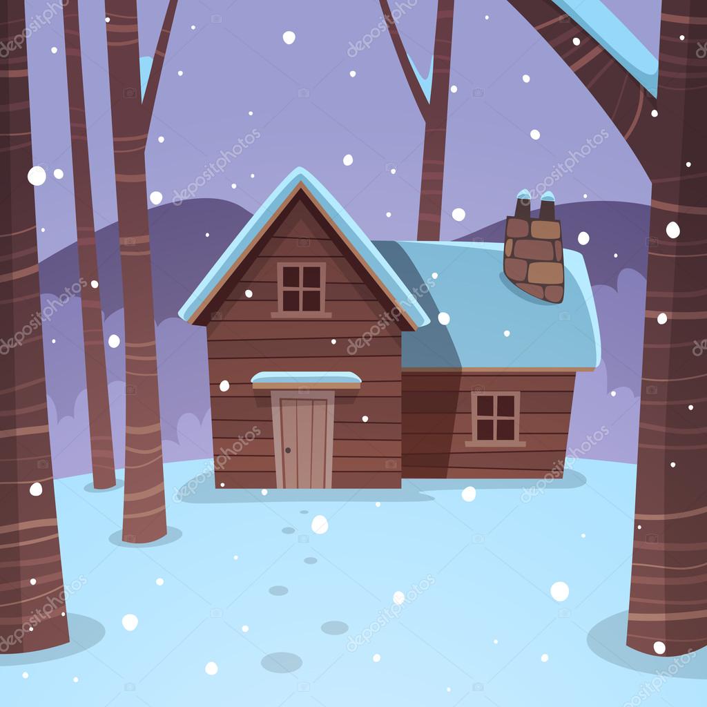 Chalet en bois dessin