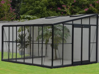 Serre chalet et jardin