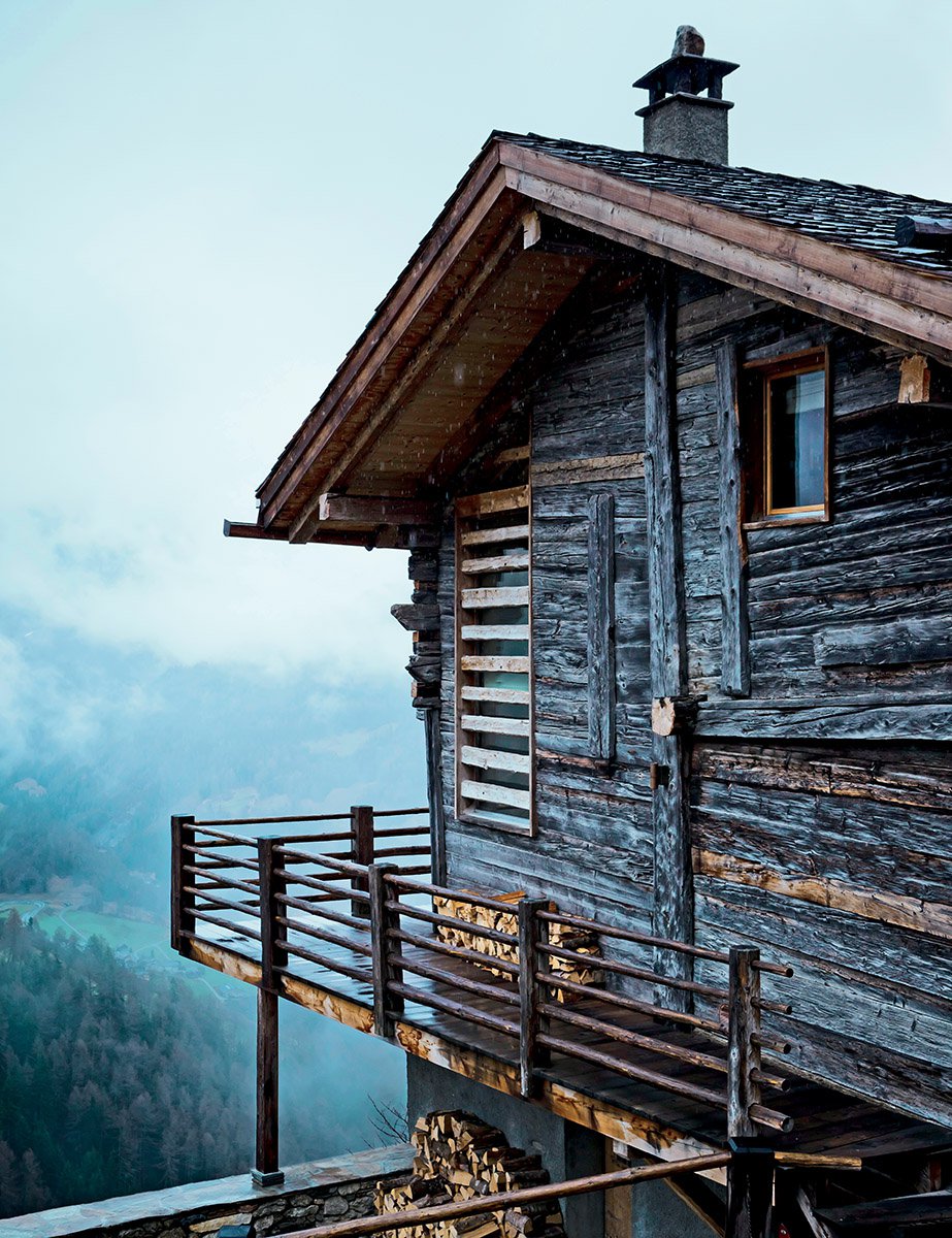 Chalet en bois suisse