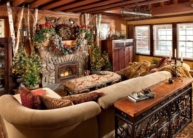 Noel chalet montagne