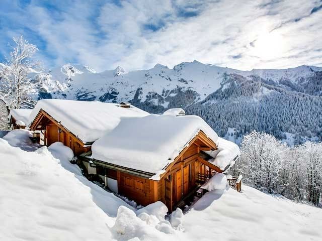 Chalet montagne neige