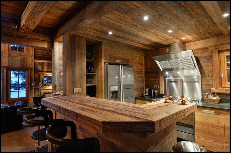 Decoration interieure chalet montagne