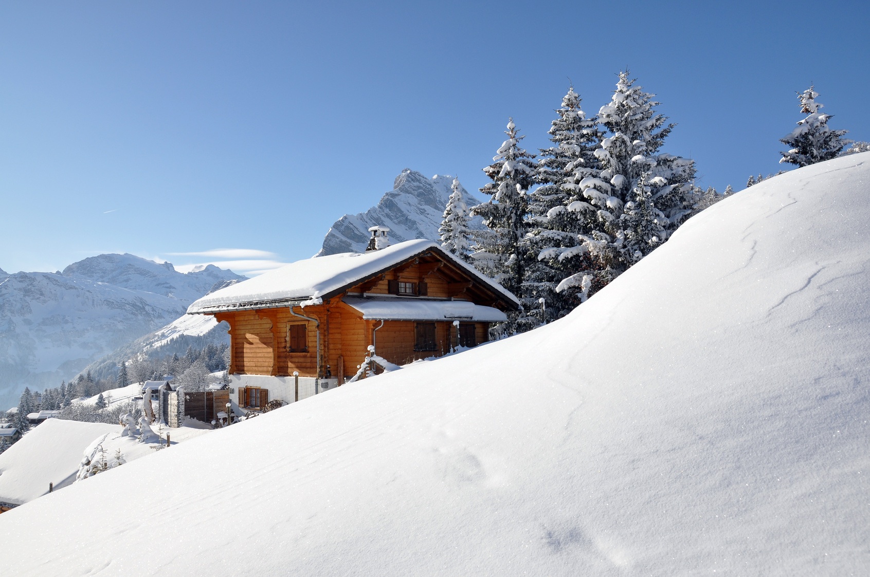 Photo montagne chalet