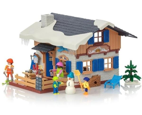 Playmobil chalet skieurs