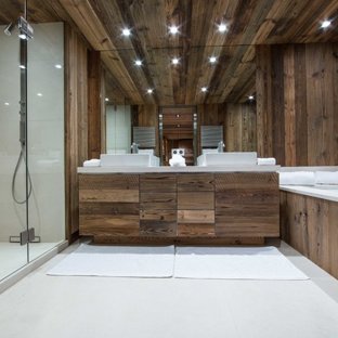 Meuble salle de bain chalet