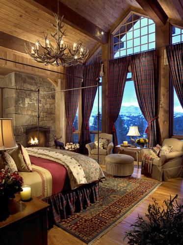 Décoration chambre style chalet