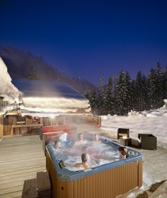 Chalet ski jacuzzi