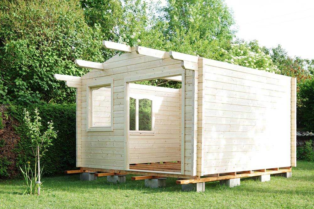 Construire chalet de jardin