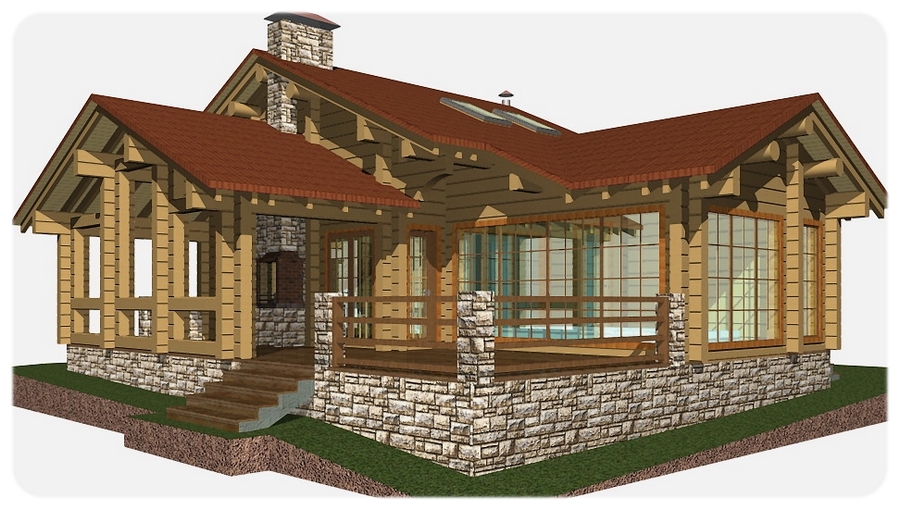 Chalet en rondin en kit