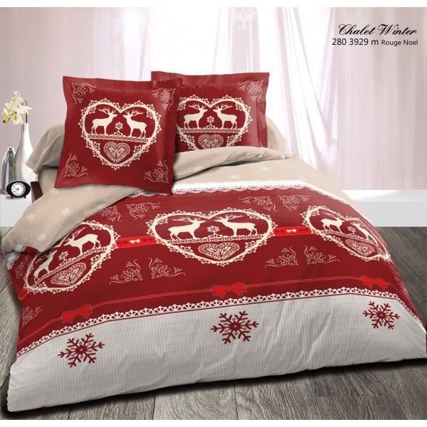 Housse de couette motif chalet