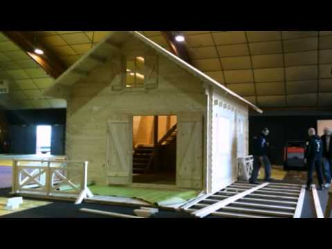 Montage chalet en kit