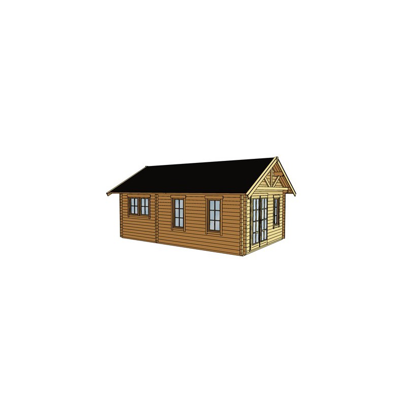 Chalet madrier 70 mm
