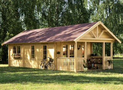Chalet en bois aménagé