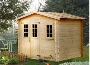 Chalet jardin bois