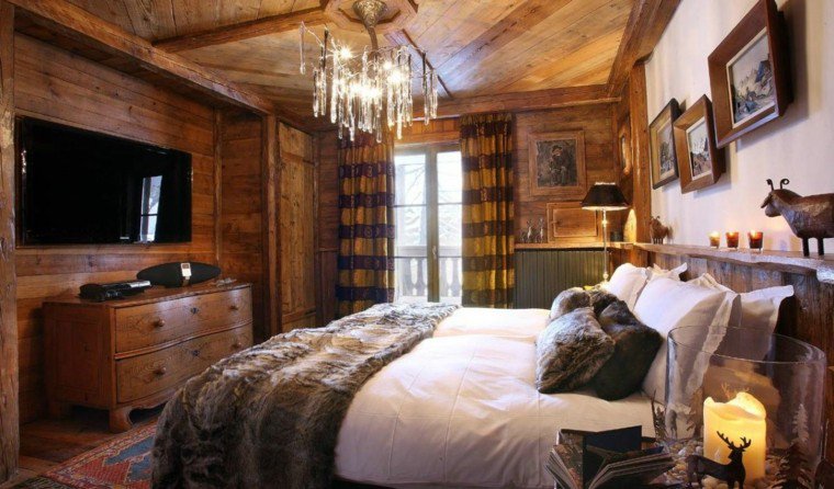 Decoration chambre chalet