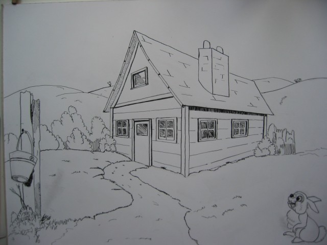 Dessiner un chalet