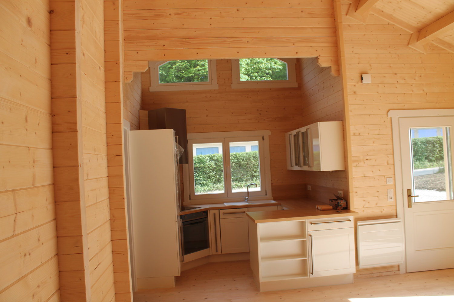 Chalet en bois mezzanine