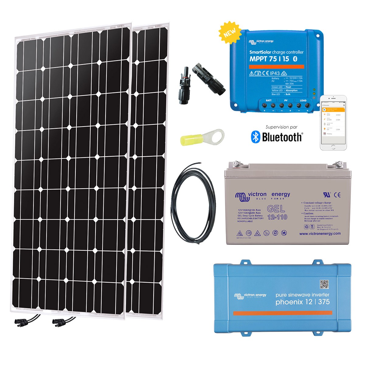 Kit panneaux solaires pour chalet