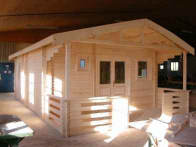Chalet double madrier