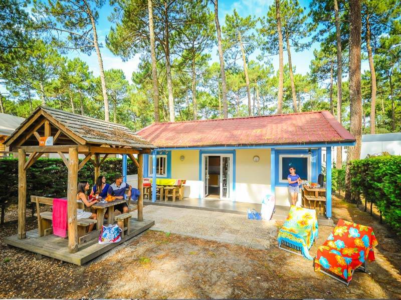 Location chalet camping landes