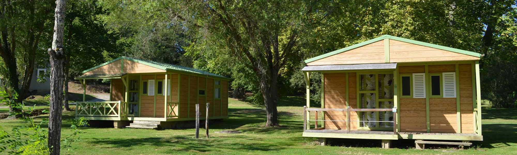 Chalet sur camping à vendre