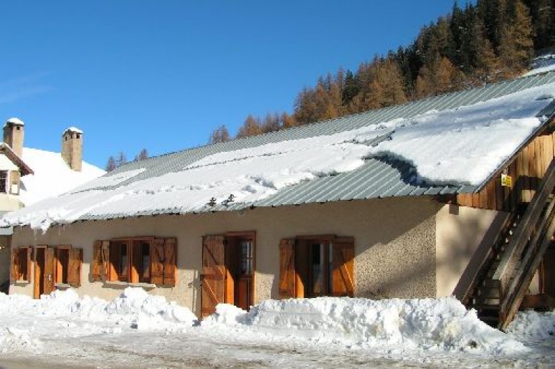 Photo chalet bois montagne