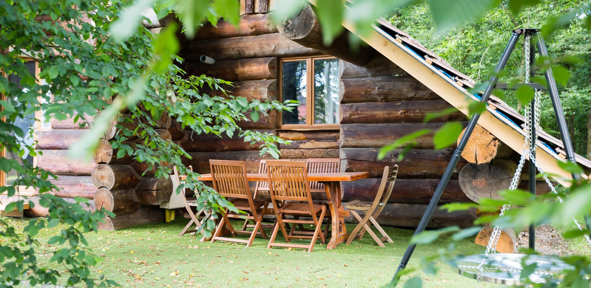Chalet en rondin de bois vosges