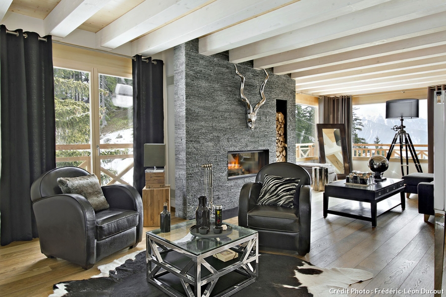 Salon chalet moderne