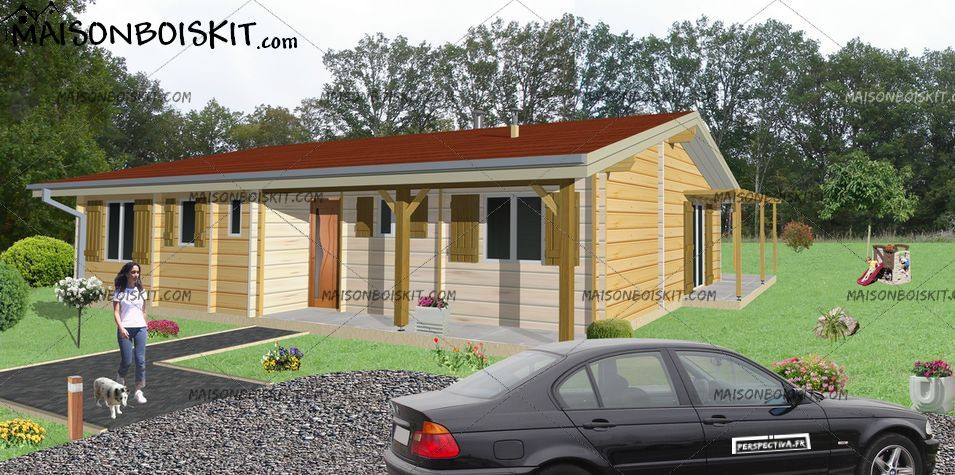 Chalet 3 chambres en kit