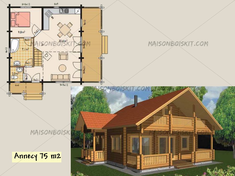 Plan de petit chalet