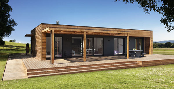 Chalet en bois plain pied