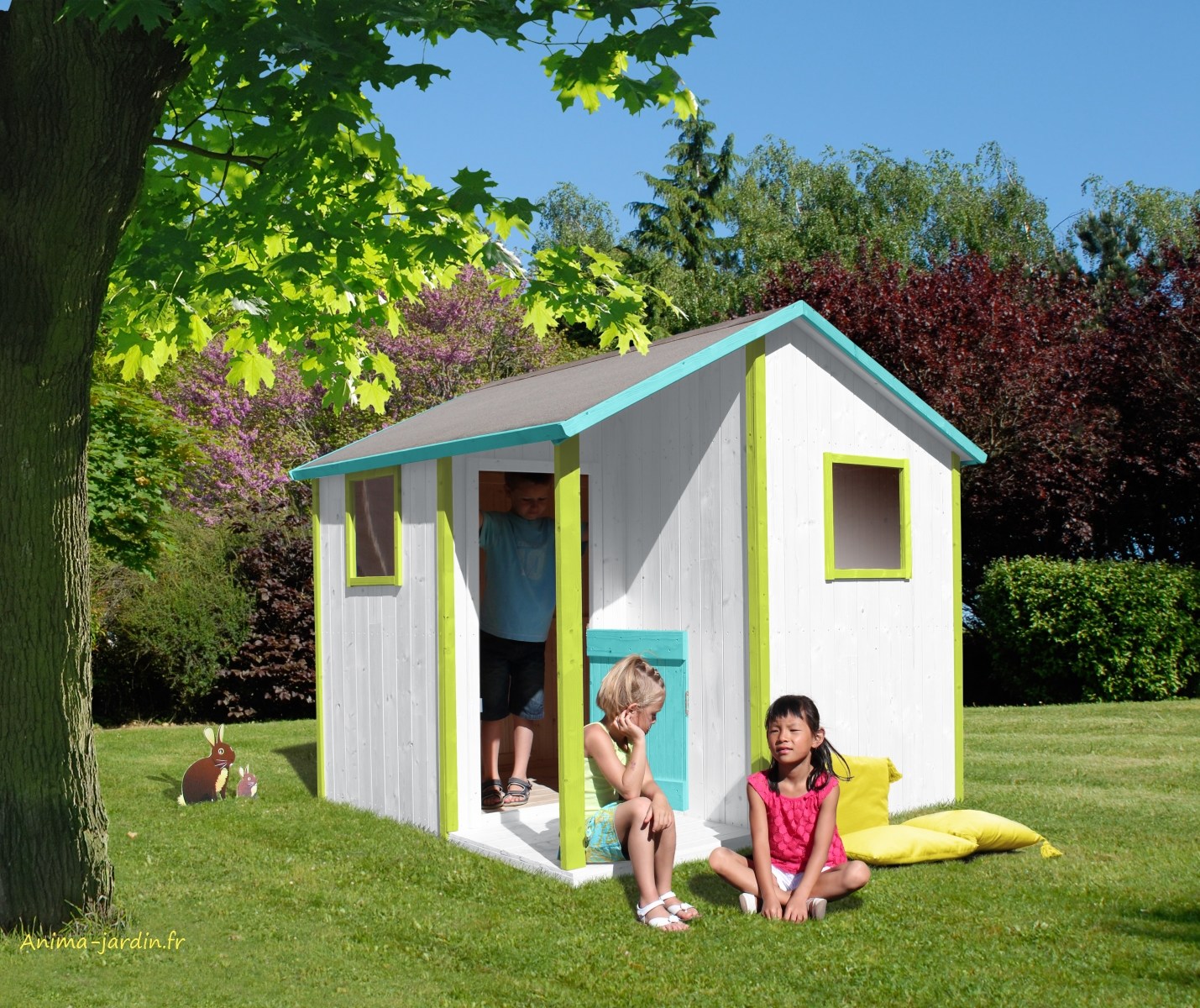 Chalet bois peint