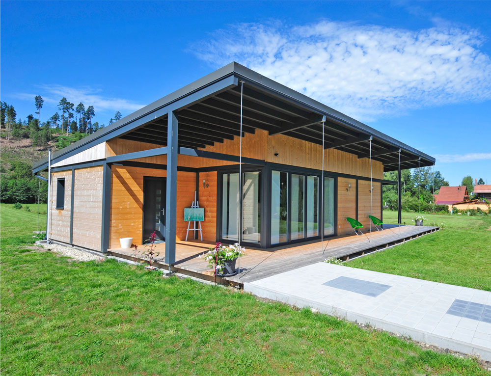 Chalet en bois plain pied