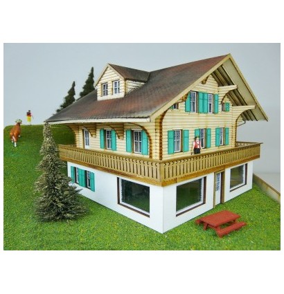 Maquette chalet en bois