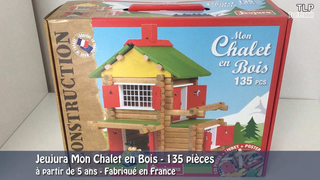 Jeujura mon chalet en bois 135 pièces