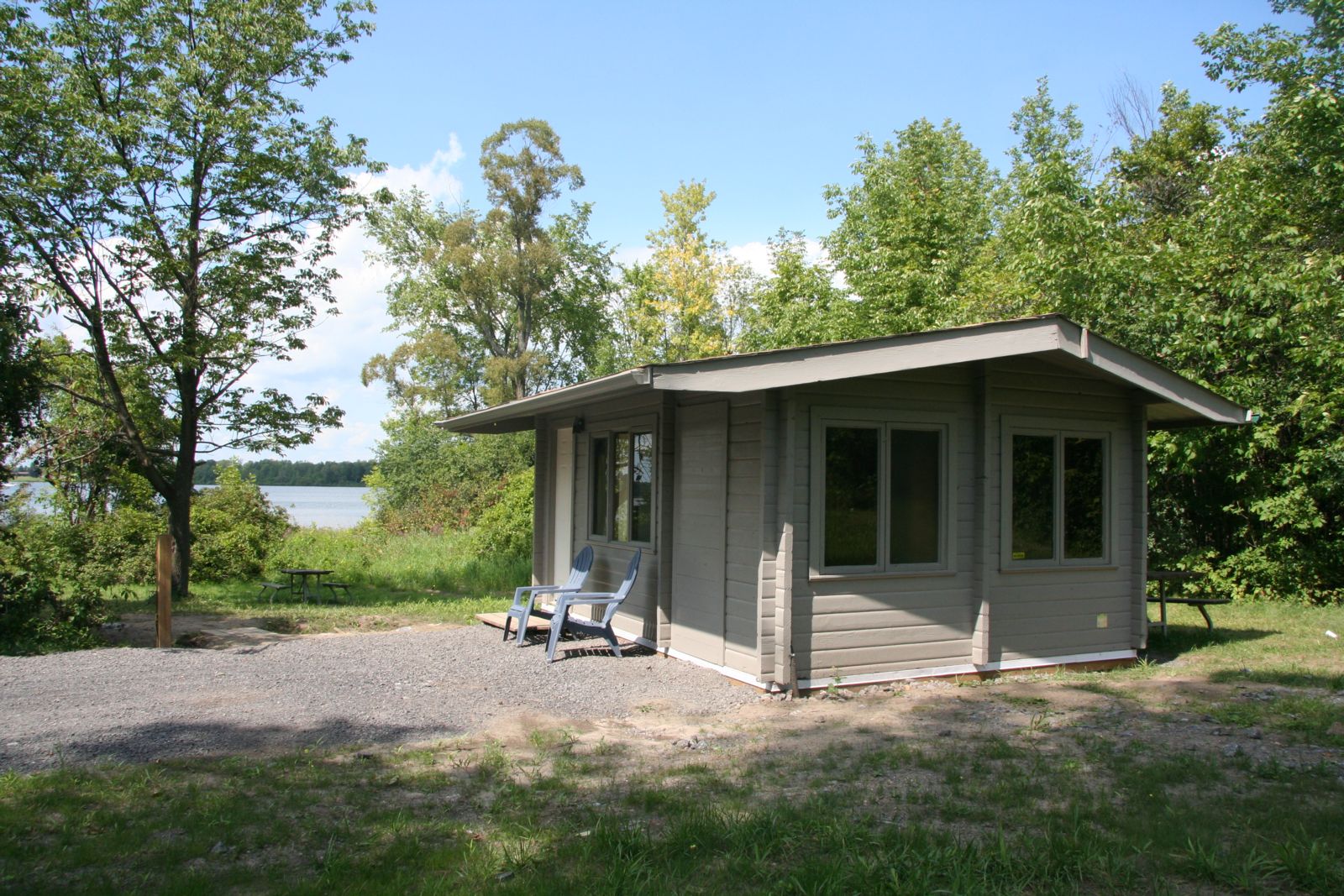 Chalet sur terrain de camping