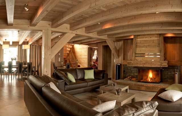 Photo interieur chalet montagne