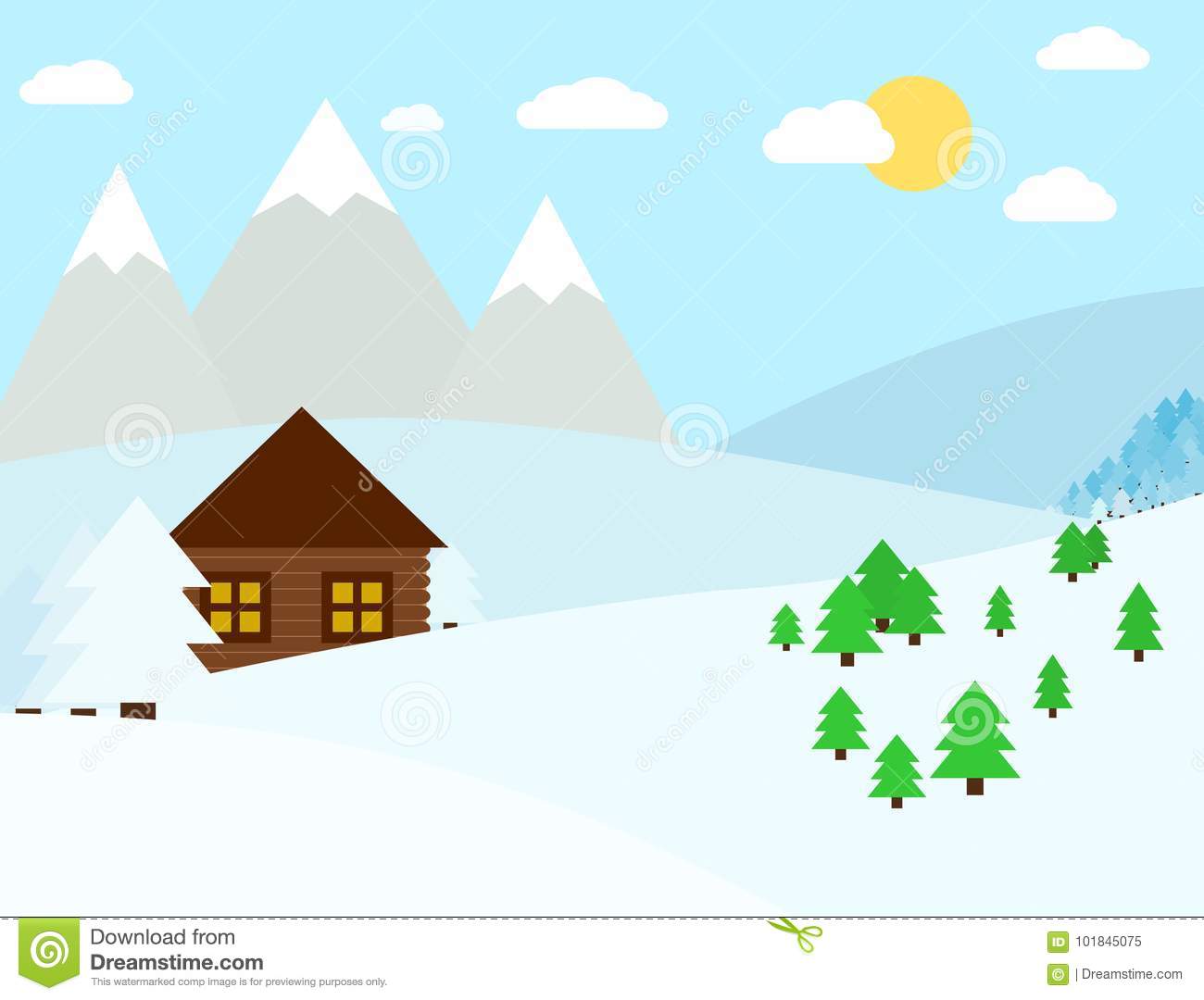 Illustration chalet
