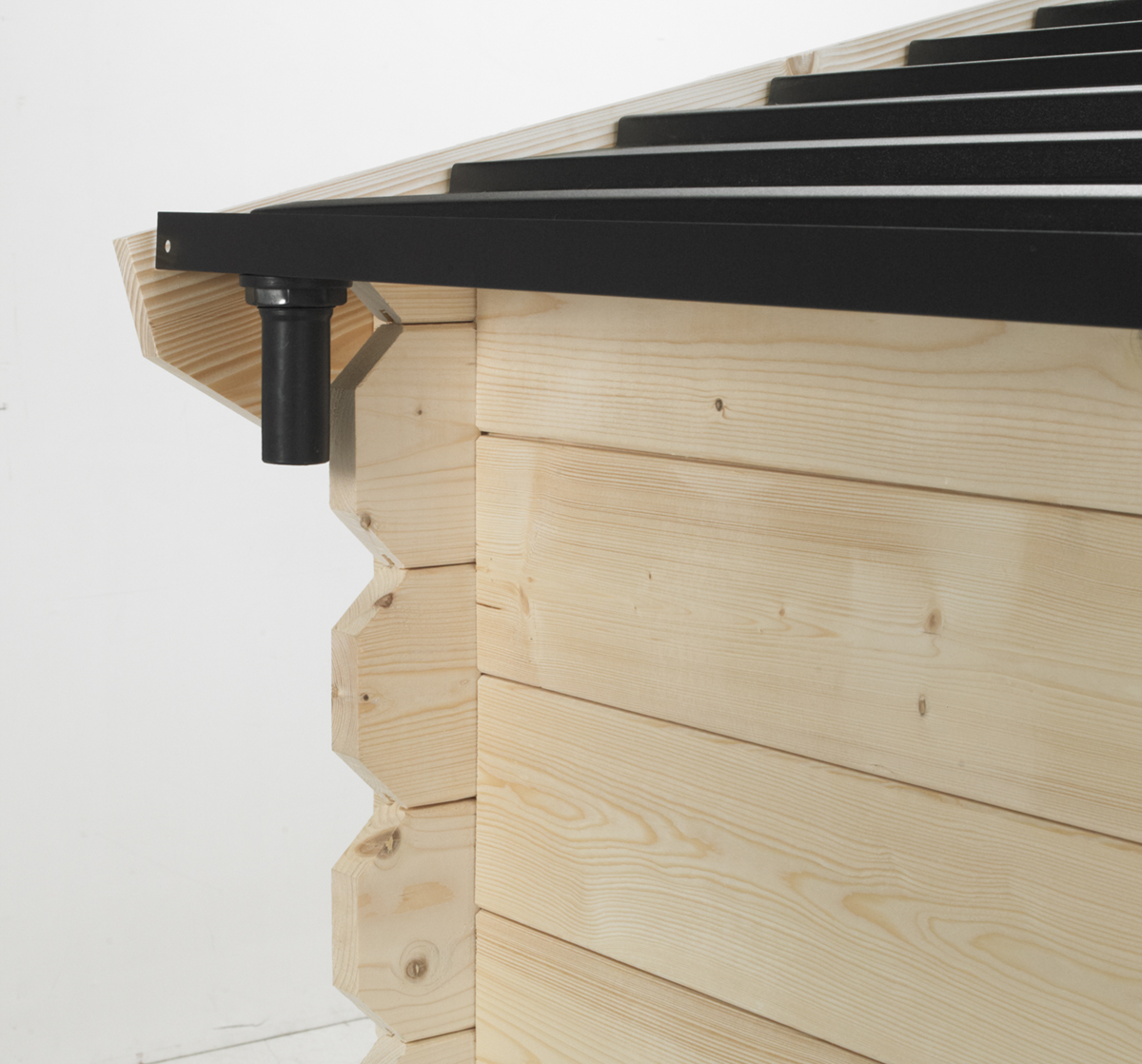 Gouttière pour chalet jardin