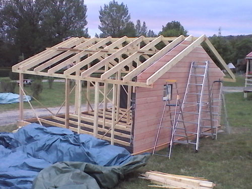 Construction d'un chalet