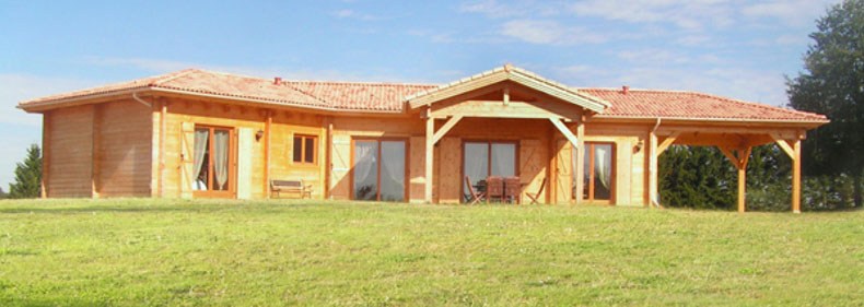 Chalet madrier kit