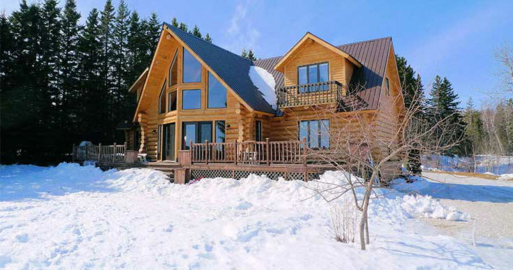 Chalet préfabriqué bois rond