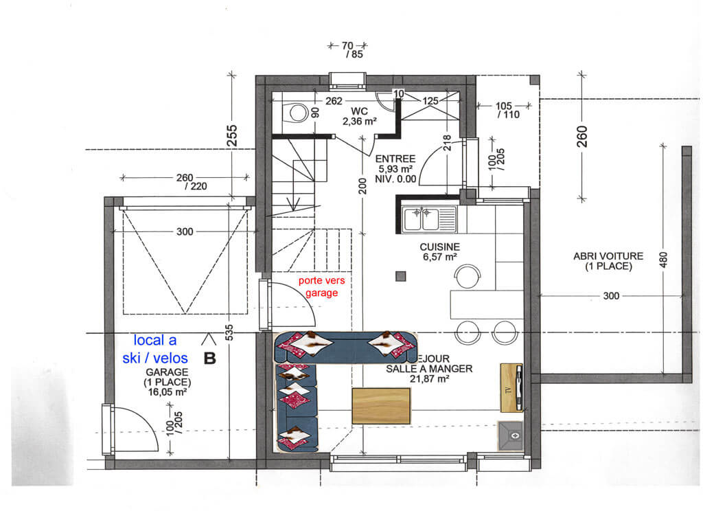 Plan petit chalet