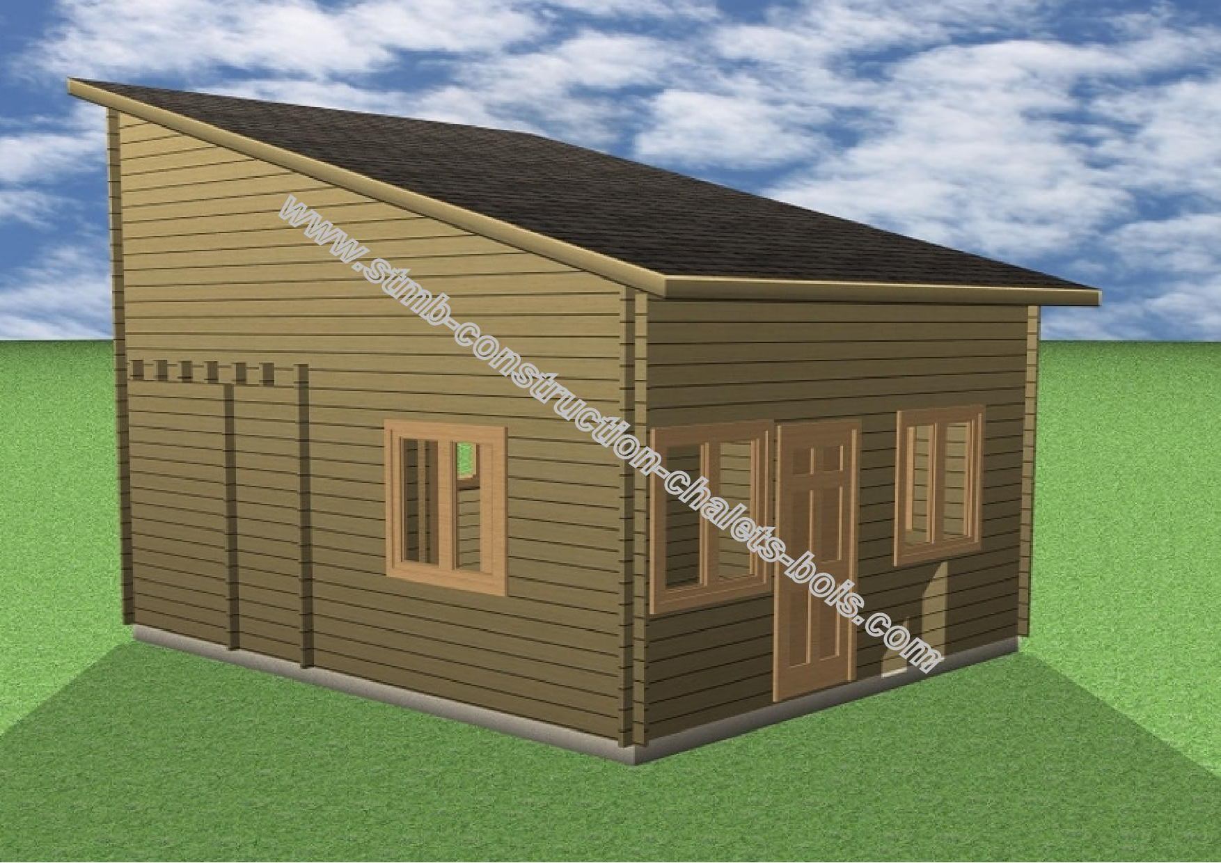 Chalet avec mezzanine 20m2